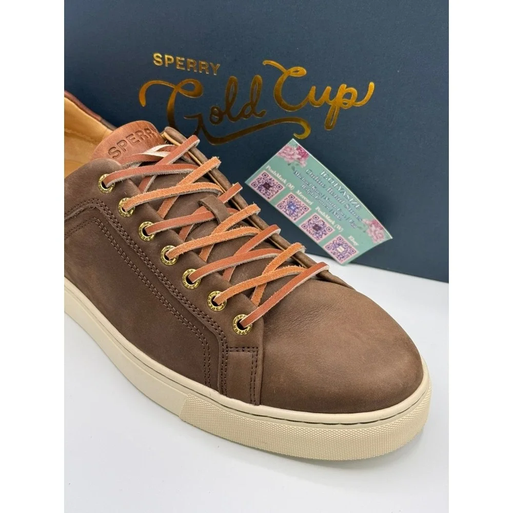 Sperry‎ Gold Cup Richfield LTT Brown Nubuck Leather Sneakers Mens Size 10.5